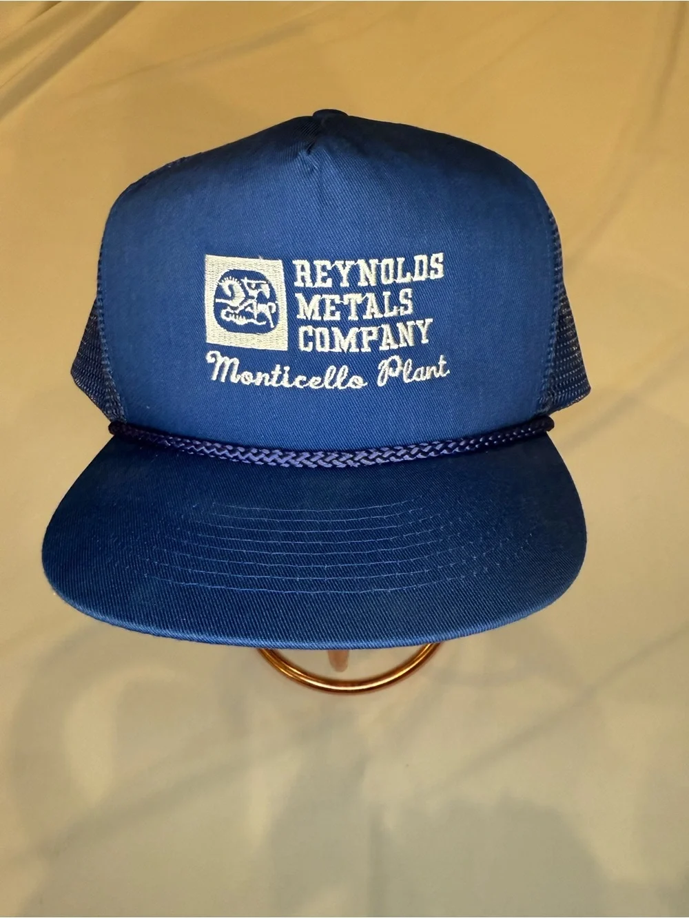 Vintage 1980s Reynolds Metals Monticello Trucker Hat Snapback Cobra Caps Rare